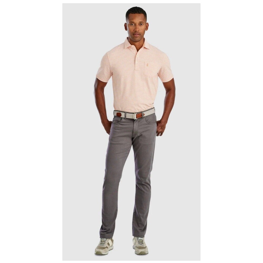 JOHNNIE-O Hugo 5 Pocket Pants 30x34 Granite Gray NEW Stretch Casual Jeans